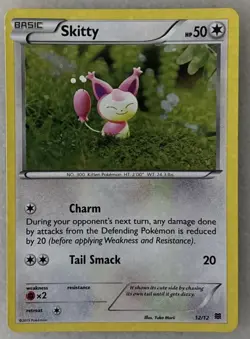 Pokemon Skitty Confetti Holo 12/12 McDonald's Collection 2015 LP - Image 1
