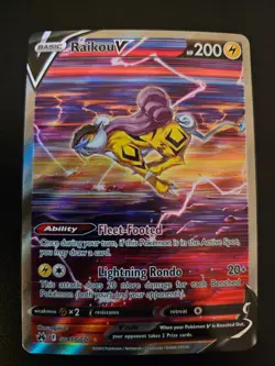2023 Pokemon SWSH Crown Zenith Raikou V Galarian Gallery Full Art #GG41/GG70 - Image 1