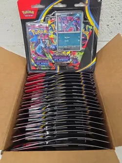 Pokemon TCG ME02 PHANTASMAL FLAMES 3 PACK BLISTER CASE Factory Sealed 24 ct - Image 1