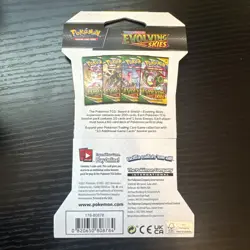 Pokemon TCG: Sword & Shield - Evolving Skies Sleeved Booster Pack 820650808784 - Image 2