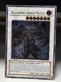 Yugioh! LP Blackwing Armor Master - CRMS-EN041 - Ultimate Rare - 1st Edition Lig - Image 1