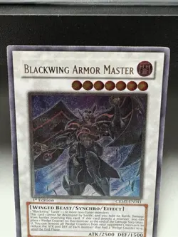 Yugioh! LP Blackwing Armor Master - CRMS-EN041 - Ultimate Rare - 1st Edition Lig - Image 2