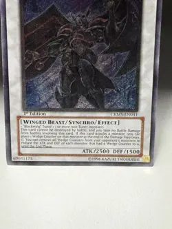 Yugioh! LP Blackwing Armor Master - CRMS-EN041 - Ultimate Rare - 1st Edition Lig - Image 3