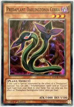 MACR-EN010 Predaplant Darlingtonia Cobra - Common 1st Edition Near Mint YuGiOh - Image 1