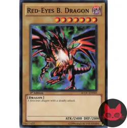Yugioh Red-Eyes Black Dragon SDDC-EN005 Common 1st Edition LP - Image 1