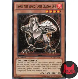 Yugioh Horus the Black Flame Dragon LV4 LCYW-EN197 Common 1st Edition NM - Image 1