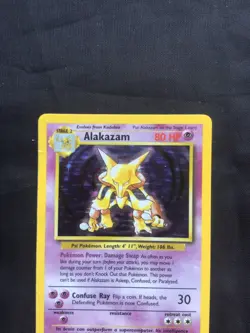Pokemon Cards: Base Set Rare Holo: Alakazam 1/102 - Image 2