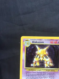 Pokemon Cards: Base Set Rare Holo: Alakazam 1/102 - Image 3