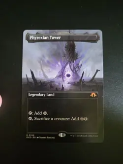 Phyrexian Tower Modern Horizons 3 Borderless, Regular Card, Near Mint Condition - Image 1