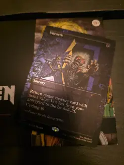 Iron MAIDEN Magic Unearth Foil Secret Lair R 2191 Sld En Mtg Tcg Card - Image 2