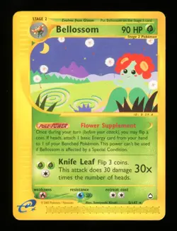 Bellossom - 5/147 - Aquapolis - Non Holo Rare - Pokemon Card - Image 4