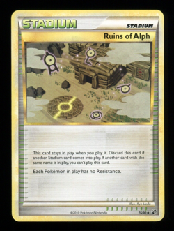 Ruins of Alph - Pokemon Card - 76/90 - HGSS Undaunted - Stadium Card - 2010 - Image 1