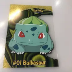 Bulbasaur #01 2000 Topps Pokemon TV Animation Edition Clear Card PC2 NM - Image 1