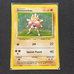 Hitmonchan - 7/102 - Holo Rare - Base Set - Unlimited - Pokemon Card - HP - Image 1