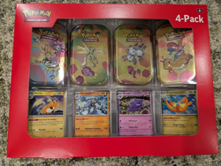 2x LOT - Pokemon 4 Mini Tins + 4 Promo Cards Bundle Sam's Club Exclusive New - Image 2