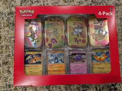2x LOT - Pokemon 4 Mini Tins + 4 Promo Cards Bundle Sam's Club Exclusive New - Image 3
