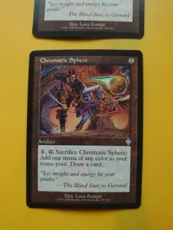 Chromatic Sphere x2 Invasion artifact Magic the Gathering 2 Card. - Image 2