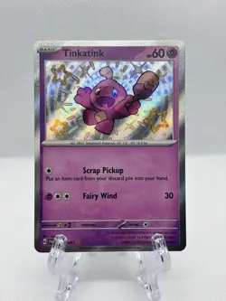 Tinkatink - 165/091 - Baby Shiny - Paldean Fates - Pokemon Card - NM/M - Image 1