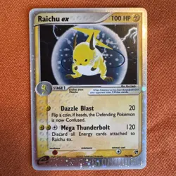 Pokemon TCG Raichu EX Holo Card EX Sandstorm 98/100 LP - Image 1