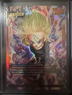 Dragon Ball Card Rivals Clash Android 18 FB06-001 Leader Alternate Art - Image 1