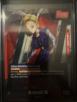 Dragon Ball Card Rivals Clash Android 18 FB06-001 Leader Alternate Art - Image 2