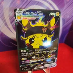 Asta Black Clover Pika Cosplay Pokemon Cute Doujin ACG HOLO Card - Near Mint C. - Image 3