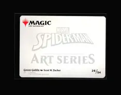 MTG: Green Goblin Art Card #26 S Normal NM Art Series: Marvel's Spider-Man - Image 2