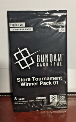 Gundam TCG Store Tournament Winner Pack 01 Card Game Promo Foil Alt Art Sealed - Image 1