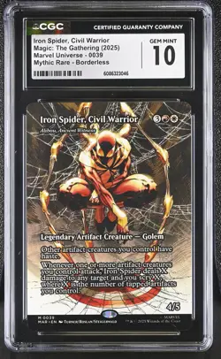 ALIBOU, ANCIENT WITNESS Marvel Universe Iron Spider, Civil Warrior CGC 10 MTG - Image 1