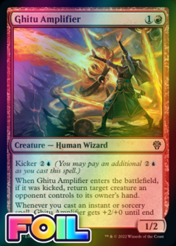 x1 Ghitu Amplifier DMU MTG 127/281 FOIL COMMON M/NM 1x - Image 1