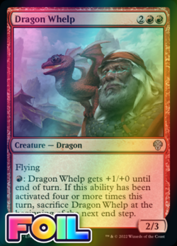 x1 Dragon Whelp DMU MTG 120/281 FOIL UNCOMMON M/NM 1x - Image 1