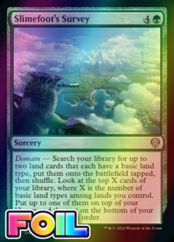 x1 Slimefoot's Survey DMU MTG 178/281 FOIL UNCOMMON M/NM 1x - Image 1