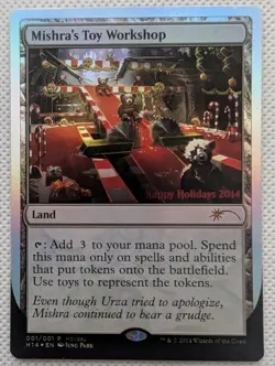 FOIL Mishra's Toy Workshop - NM - Happy Holidays 2014 Special Occasion Magic MTG - Image 3