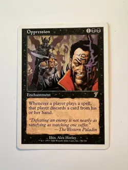 Oppression - MTG Core Set 7th Edition - NM - Image 1