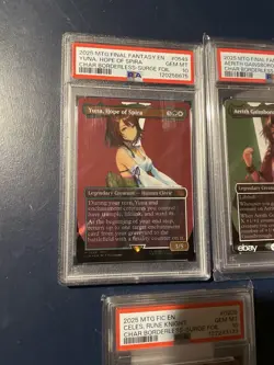Magic The Gathering Final Fantasy Surge Foil PSA 10 Celes Aerith Yuna Hope - Image 2