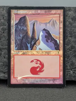 READ DMG - Mountain (337) - 7th Edition - Foil - Magic The Gathering English MTG - Image 1