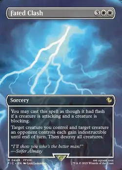 Fated Clash X1 BORDERLESS-NM/M- Commander: Final Fantasy - Image 1