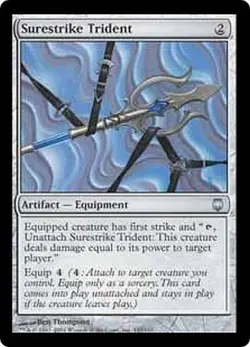 MTG MAGIC THE GATHERING - SURESTRIKE TRIDENT - DARKSTEEL - NEAR MINT! - Image 1