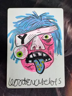 FOIL - Yisan The Wanderer Bard - Wooden Cyclops Artist Proof Sketch MTG AP - Image 1