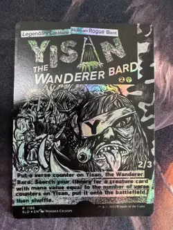 FOIL - Yisan The Wanderer Bard - Wooden Cyclops Artist Proof Sketch MTG AP - Image 2