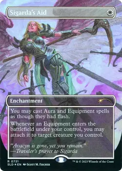 MTG - Sigaeda's Aid - Fanart Foil Secret Lair - EDH / Playtest - Image 1