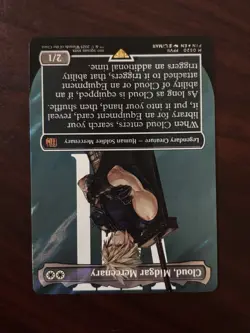 Cloud, Midgar Mercenary (Borderless) (Surge Foil) Final Fantasy Foil - Image 2