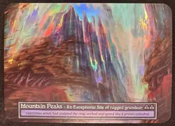 MOUNTAIN PEAKS SORCERY CONTESTED REALM GOTHIC FOIL EXCEPTIONAL SITE SP! - Image 1