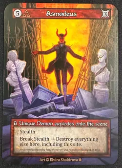 ASMODEUS SORCERY CONTESTED REALM GOTHIC UNIQUE DEMON SP! - Image 1