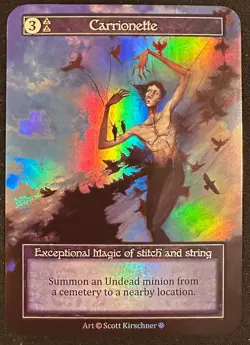 CARRIONETTE SORCERY CONTESTED REALM GOTHIC EXCEPTIONAL FOIL SP! - Image 1