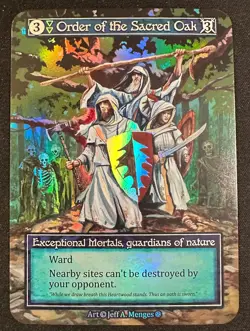 ORDER OF THE SACRED OAK SORCERY CONTESTED REALM GOTHIC EXCEPTIONAL FOIL SP! - Image 1