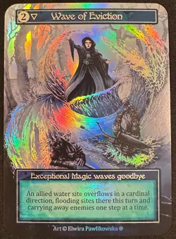 WAVE OF EVICTION SORCERY CONTESTED REALM GOTHIC EXCEPTIONAL FOIL SP! - Image 1