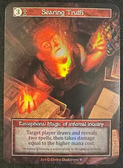 SEARING TRUTH SORCERY CONTESTED REALM GOTHIC EXCEPTIONAL FOIL SP! - Image 1