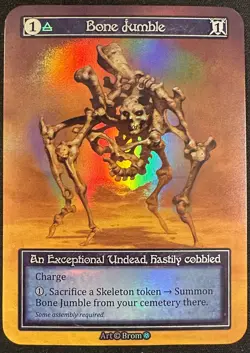 BONE JUMBLE SORCERY CONTESTED REALM GOTHIC EXCEPTIONAL FOIL SP! - Image 1