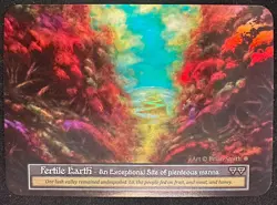 FERTILE EARTH SORCERY CONTESTED REALM GOTHIC FOIL EXCEPTIONAL SITE SP! - Image 1